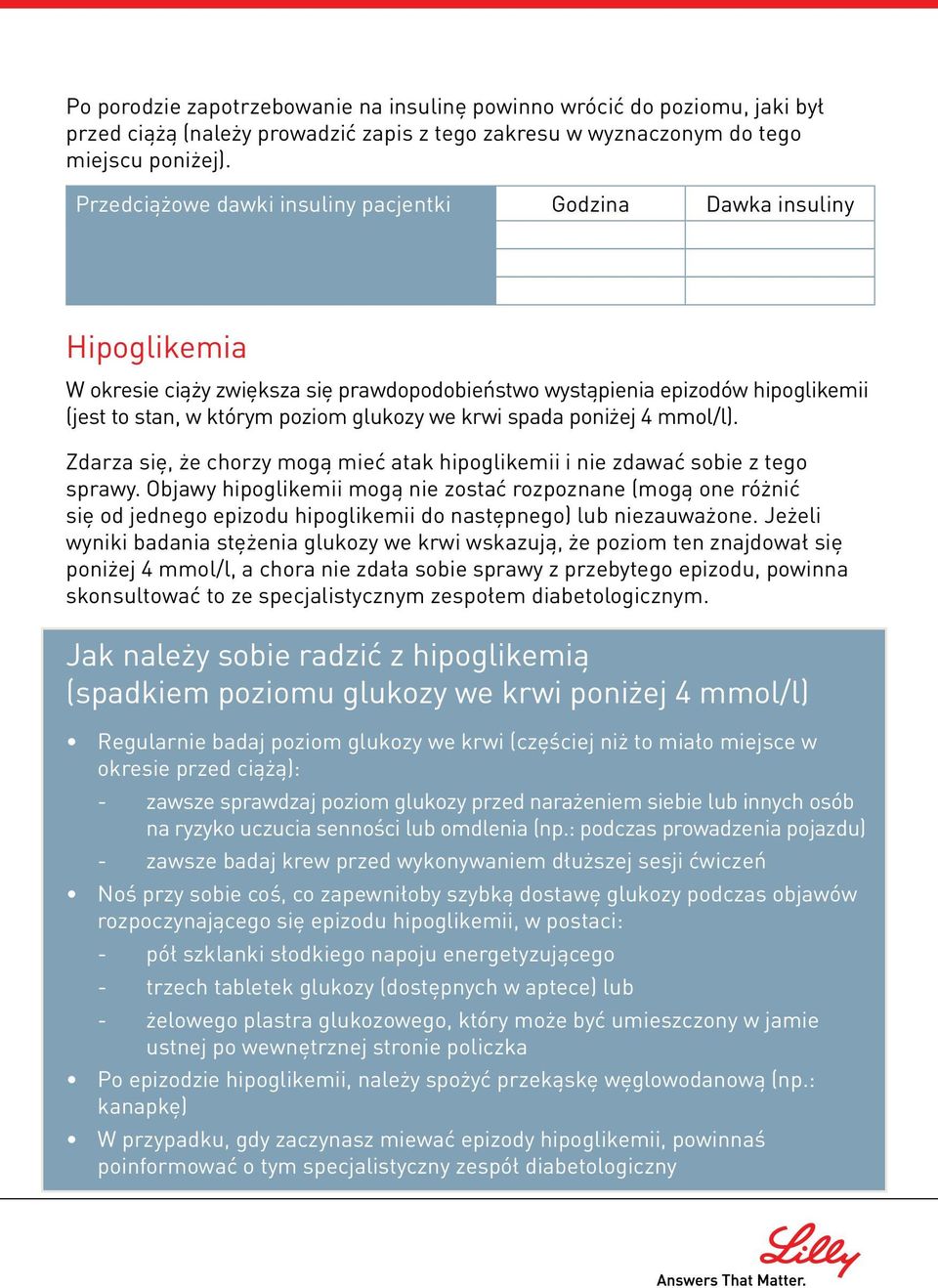 krwi spada poniżej 4 mmol/l). Zdarza się, że chorzy mogą mieć atak hipoglikemii i nie zdawać sobie z tego sprawy.