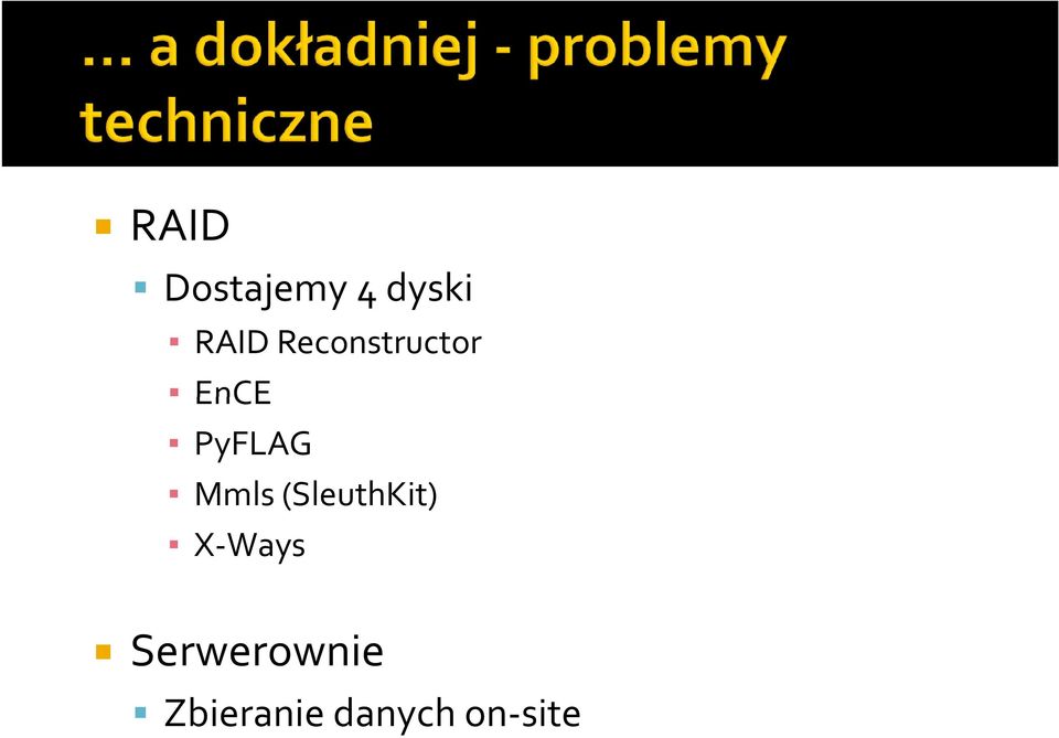 Mmls (SleuthKit) X-Ways