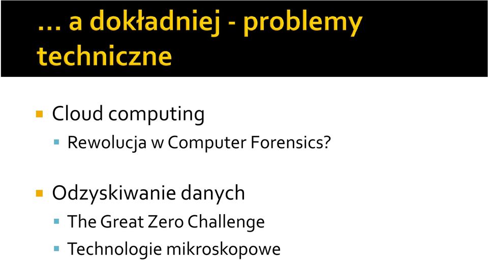 Odzyskiwanie danych The Great
