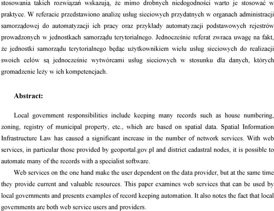 jednostkach samorządu terytorialnego.