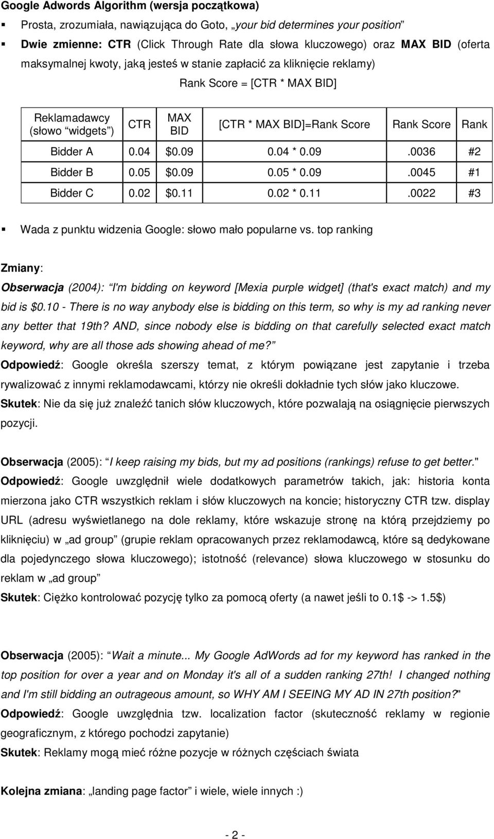 09 0.05 * 0.09.0045 # Bdder C 0.02 $0. 0.02 * 0..0022 #3 Wada z punktu wdzena Google: łowo mało popularne v.