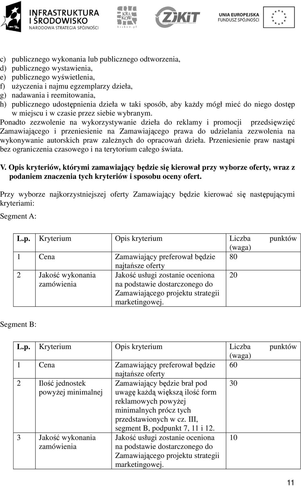 Ponadto zezwolenie na wykorzystywanie dzieła do reklamy i promocji przedsięwzięć Zamawiającego i przeniesienie na Zamawiającego prawa do udzielania zezwolenia na wykonywanie autorskich praw zależnych