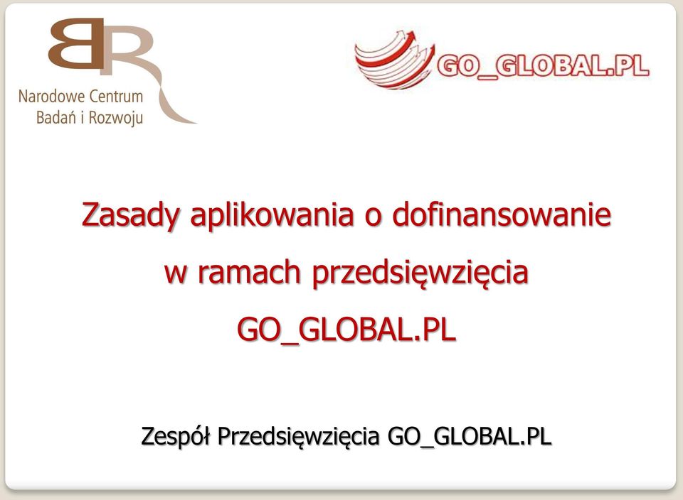 przedsięwzięcia GO_GLOBAL.