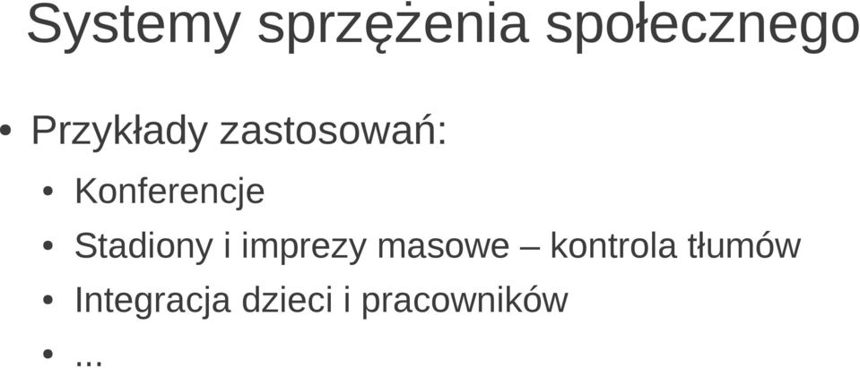 Stadiony i imprezy masowe kontrola