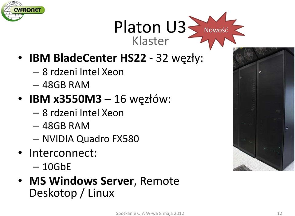 rdzeni Intel Xeon 48GB RAM NVIDIA Quadro FX580