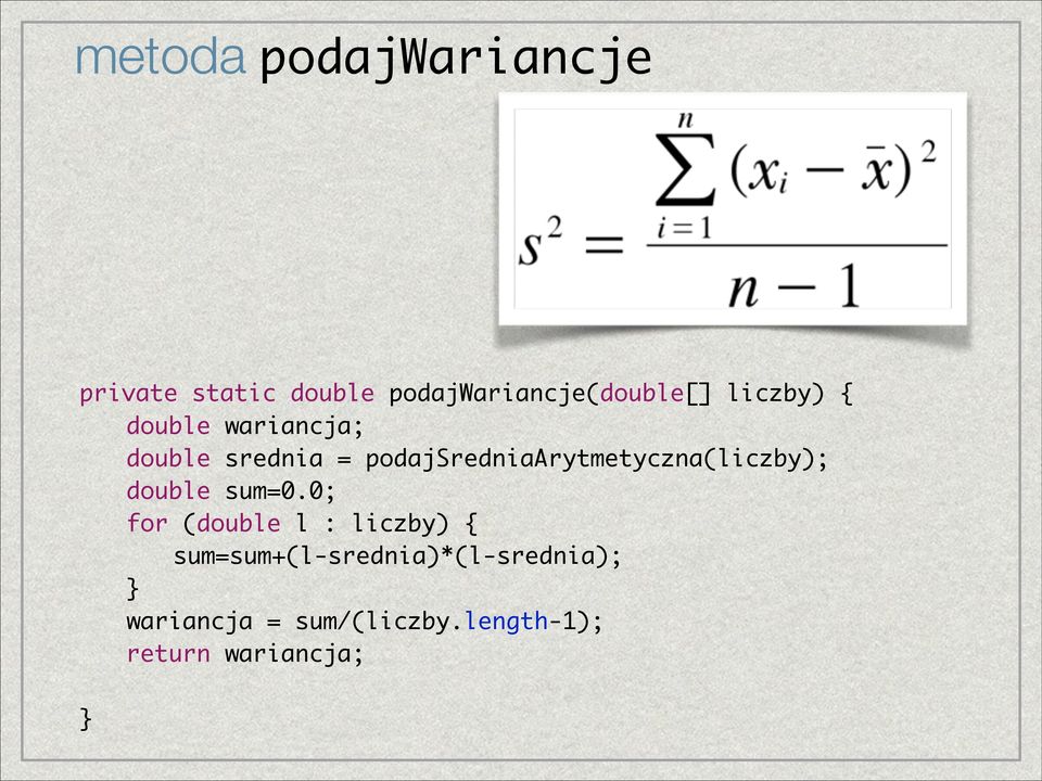 podajsredniaarytmetyczna(liczby); double sum=0.