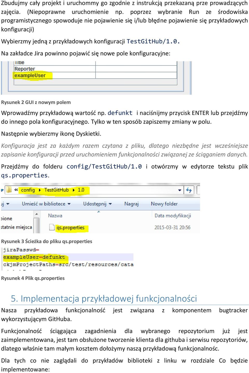 Na zakładce Jira powinno pojawić się nowe pole konfiguracyjne: Rysunek 2 GUI z nowym polem Wprowadźmy przykładową wartość np.