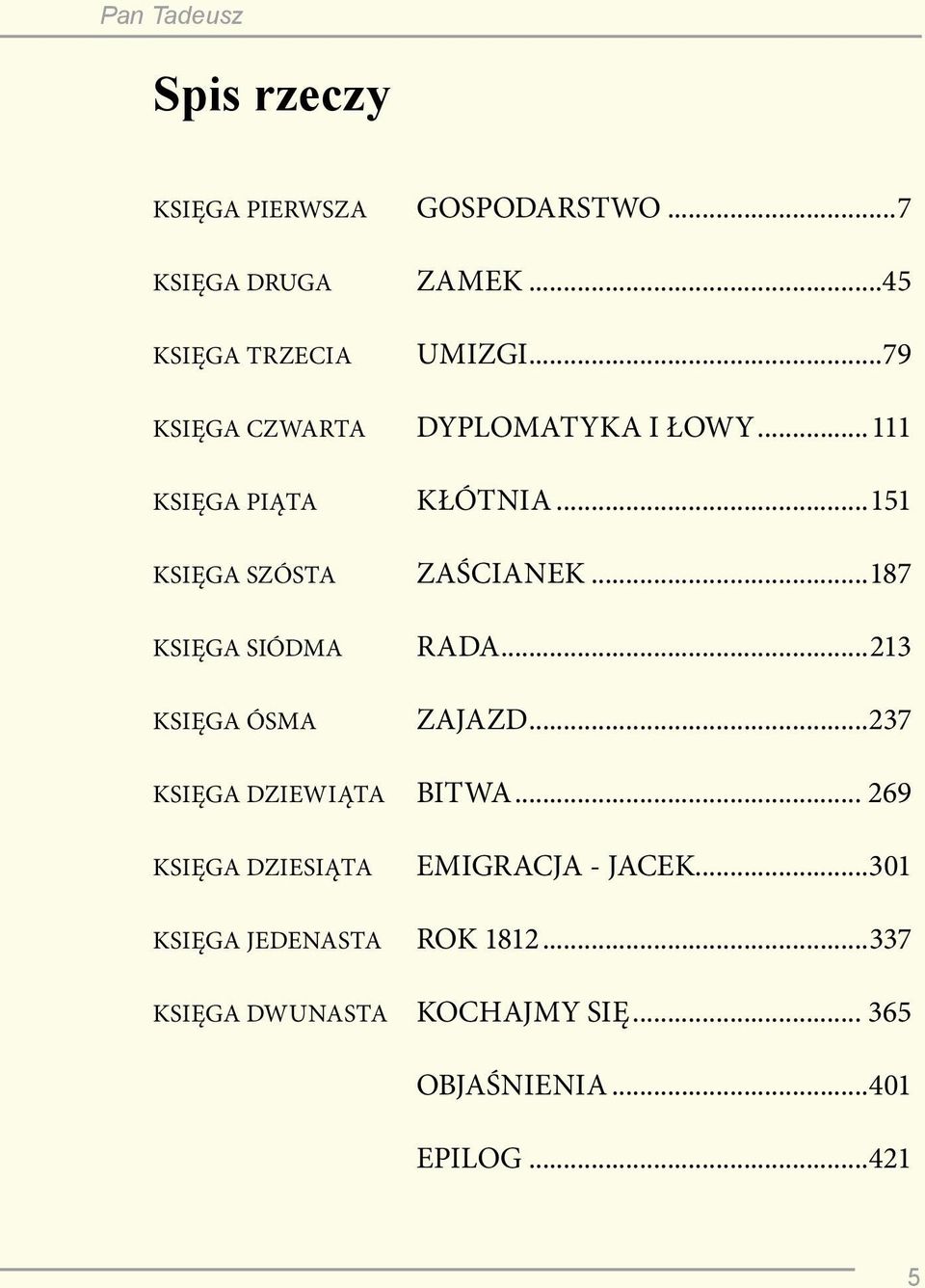 ..151 ZAŚCIANEK...187 RADA...213 ZAJAZD...237 KSIĘGA DZIEWIĄTA BITWA.