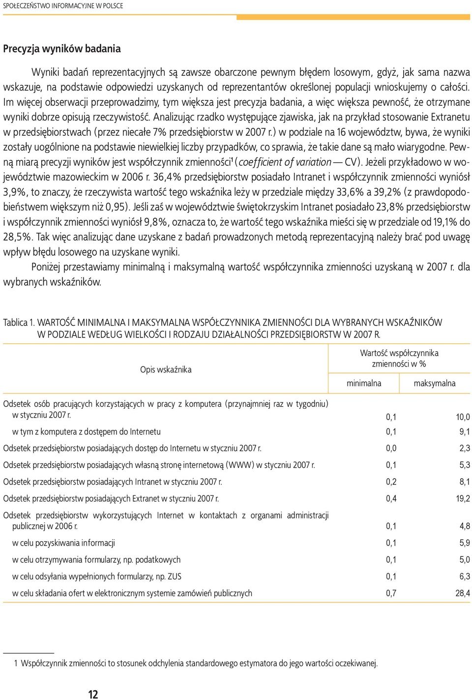 Im więcej obserwacji przeprowadzimy, tym większa jest precyzja badania, a więc większa pewność, że otrzymane wyniki dobrze opisują rzeczywistość.