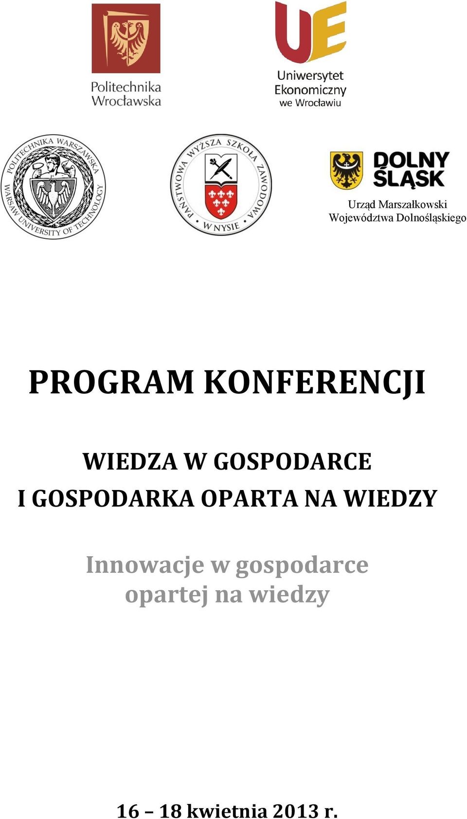 GOSPODARCE I GOSPODARKA OPARTA NA WIEDZY