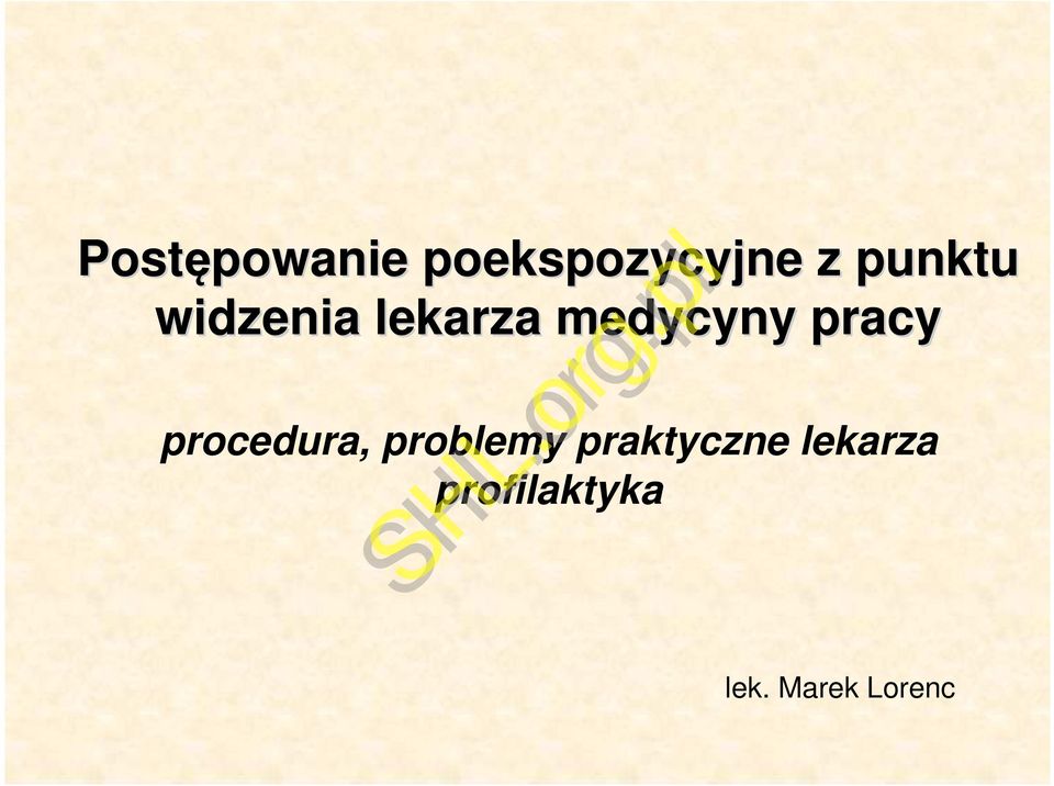 pracy procedura, problemy