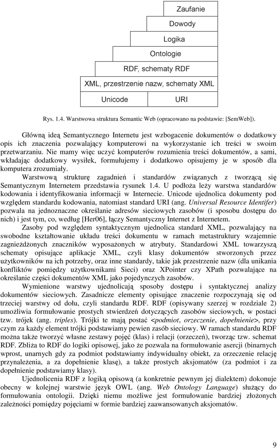 Nie mamy więc uczyć komputerów rozumienia treści dokumentów, a sami, wkładając dodatkowy wysiłek, formułujemy i dodatkowo opisujemy je w sposób dla komputera zrozumiały.