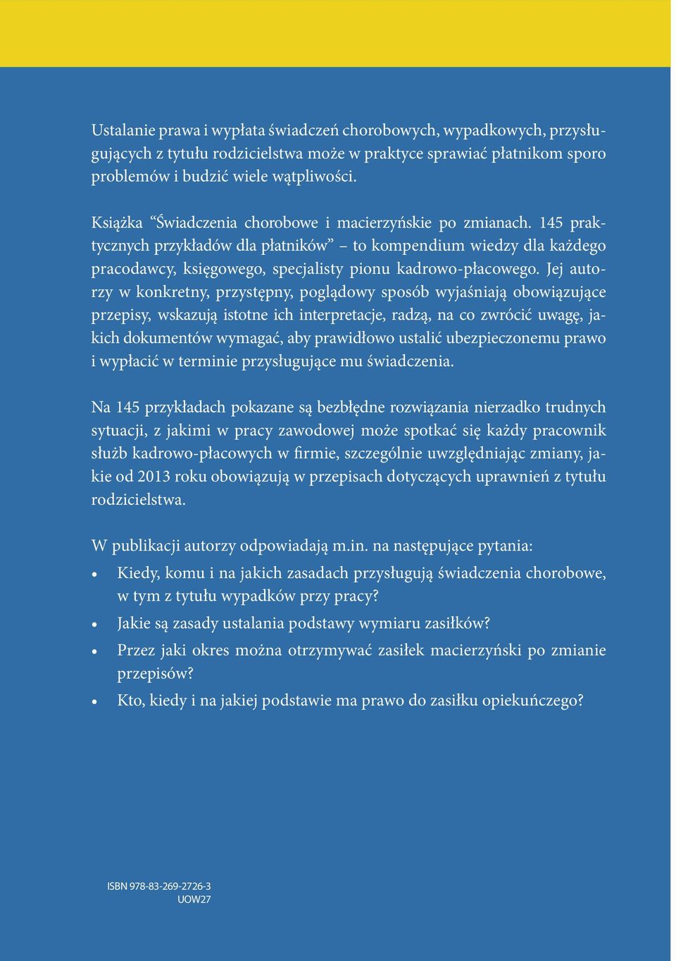 Jej autorzy w konkretny, przystępny, poglądowy sposób wyjaśniają obowiązujące przepisy, wskazują istotne ich interpretacje, radzą, na co zwrócić uwagę, jakich doku mentów wymagać, aby prawidłowo