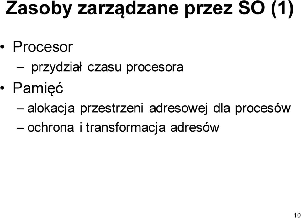 Pamięć alokacja przestrzeni adresowej