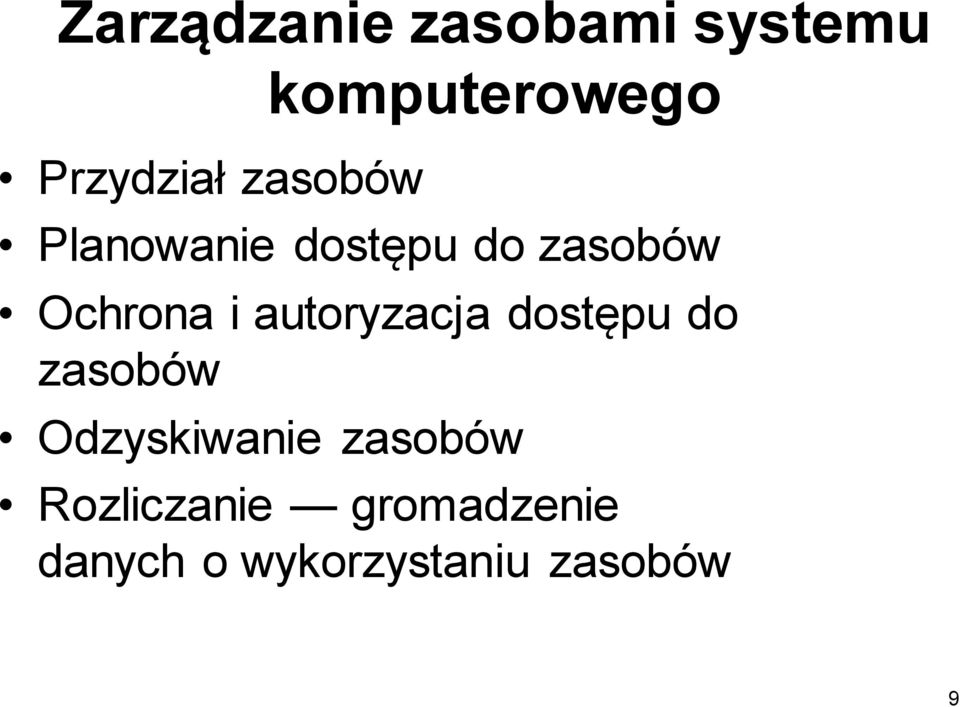 i autoryzacja dostępu do zasobów Odzyskiwanie