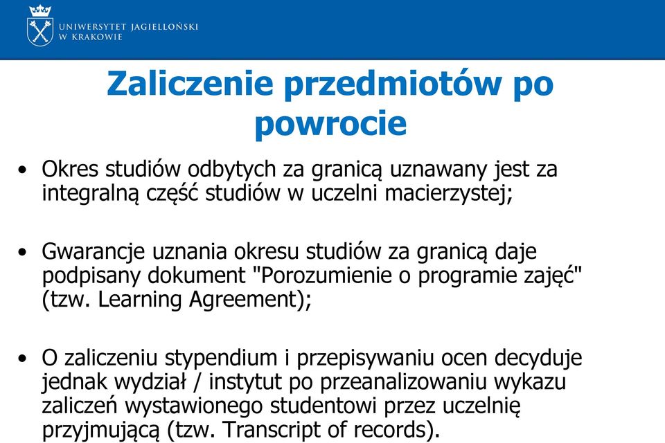 programie zajęć" (tzw.