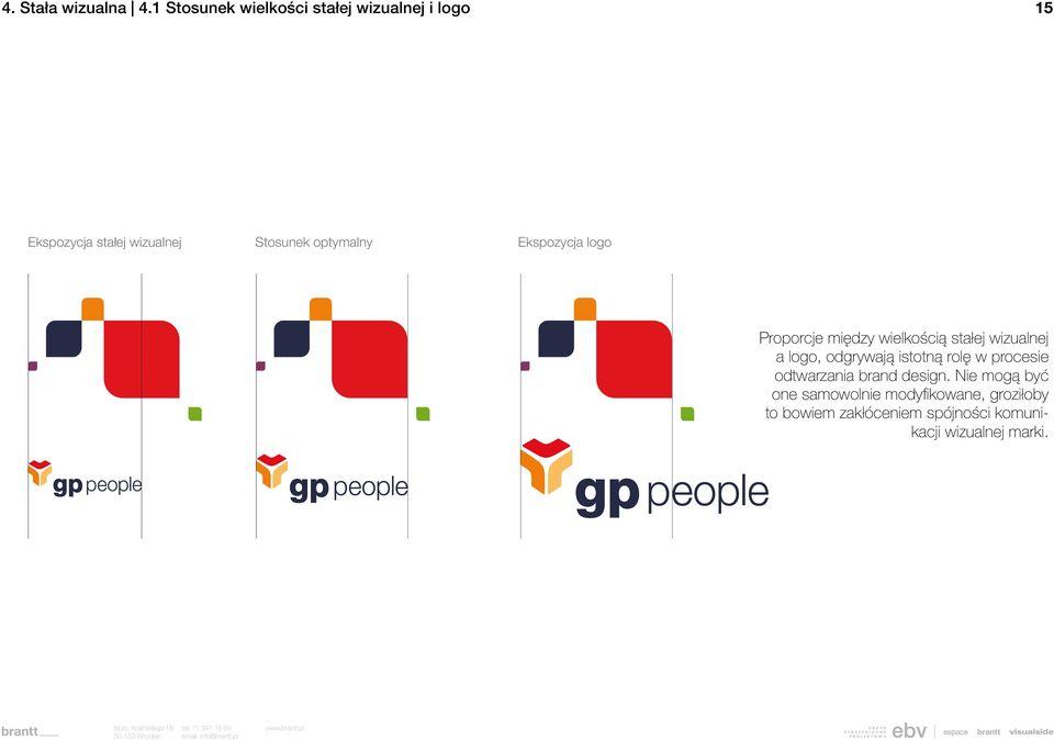 optymalny Ekspozycja logo Proporcje między wielkością stałej wizualnej a logo, odgrywają