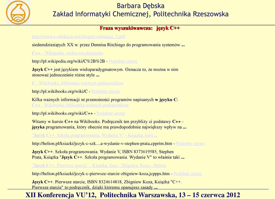 .. C - Wikibooks, biblioteka wolnych podręczników http://pl.wikibooks.