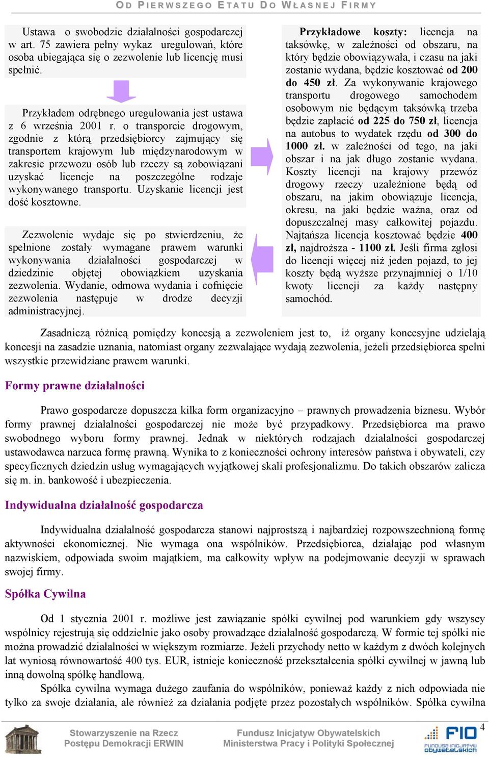 o transporcie drogowym, zgodnie z którą przedsiębiorcy zajmujący się transportem krajowym lub międzynarodowym w zakresie przewozu osób lub rzeczy są zobowiązani uzyskać licencje na poszczególne