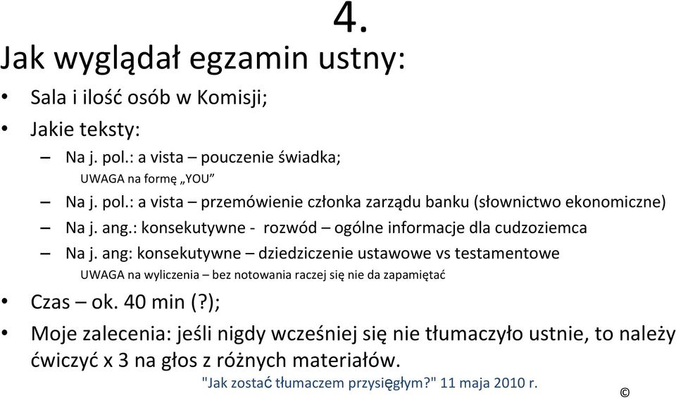 ang.: konsekutywne rozwód ogólne informacje dla cudzoziemca Na j.