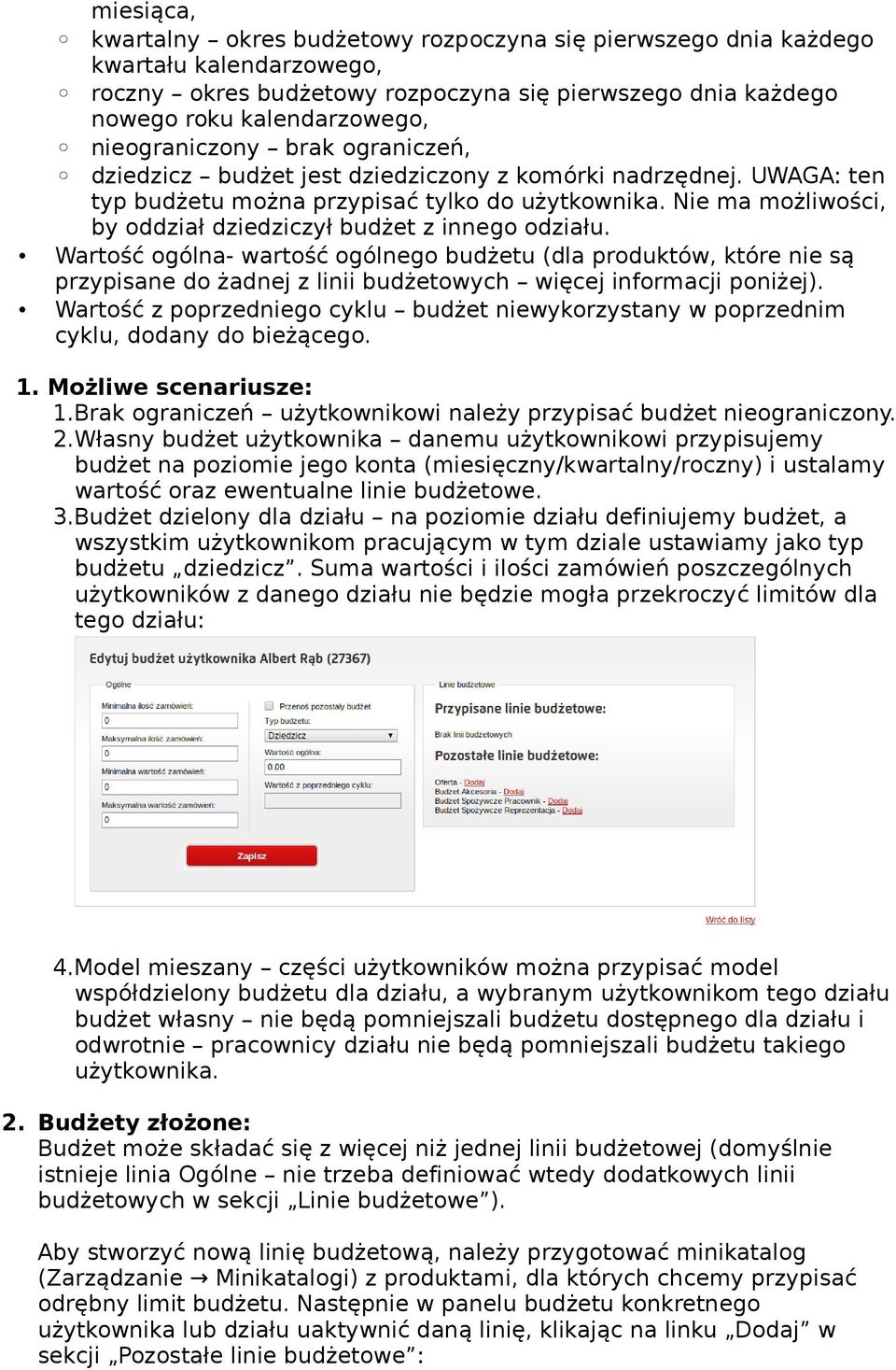 Nie ma możliwości, by oddział dziedziczył budżet z innego odziału.