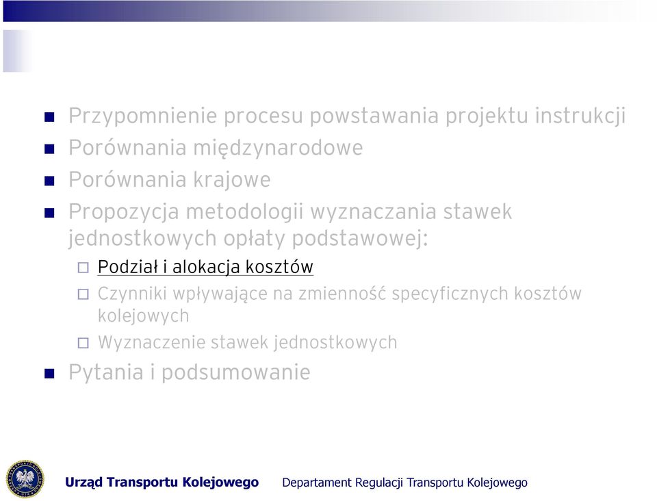 opłaty podstawowej: Podział i alokacja kosztów Czynniki wpływające na zmienność