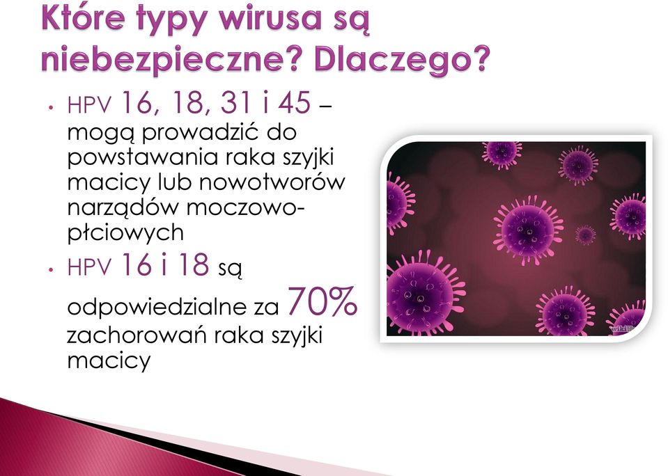 nowotworów narządów moczowopłciowych HPV 16