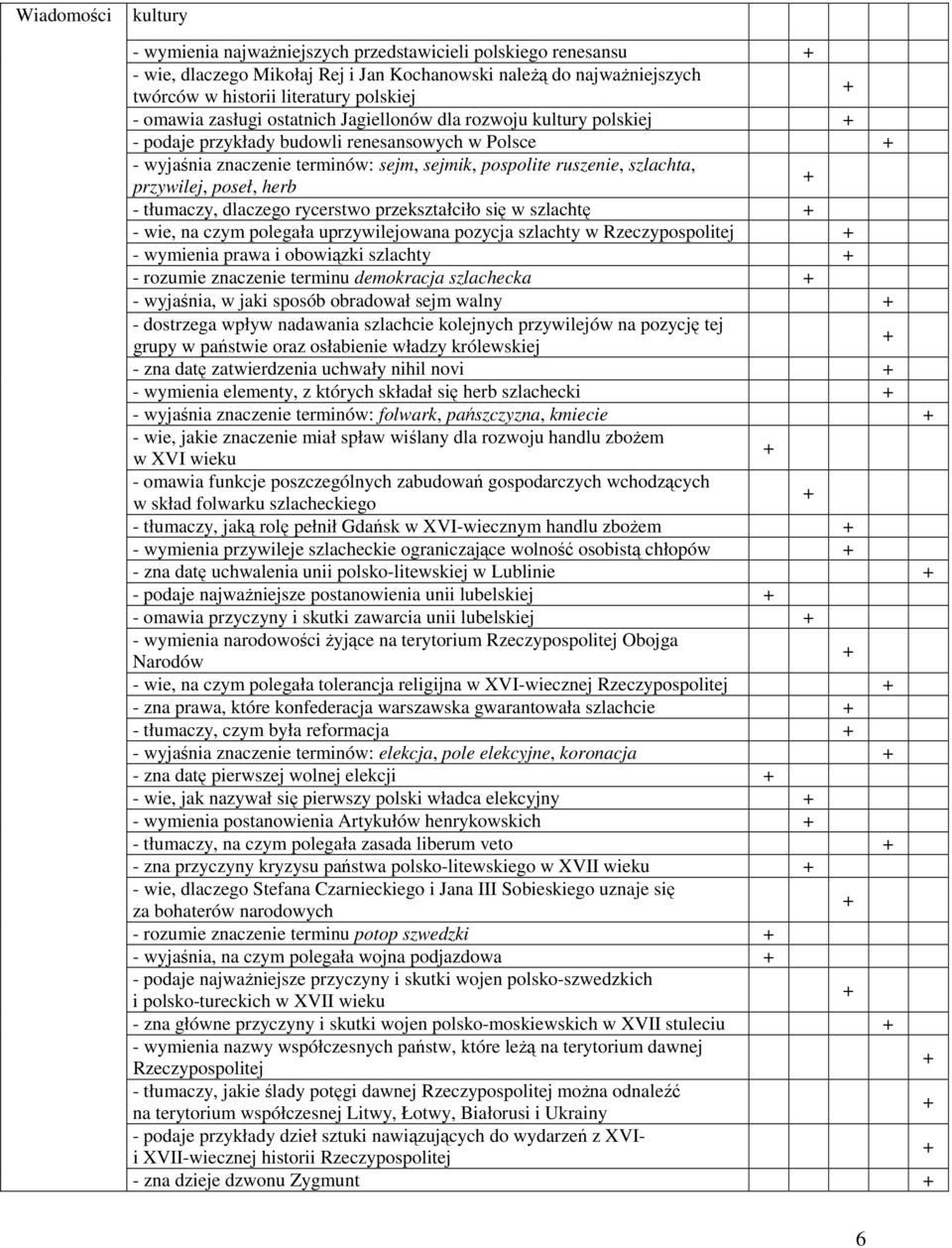 przywilej, poseł, herb - tłumaczy, dlaczego rycerstwo przekształciło się w szlachtę - wie, na czym polegała uprzywilejowana pozycja szlachty w Rzeczypospolitej - wymienia prawa i obowiązki szlachty -