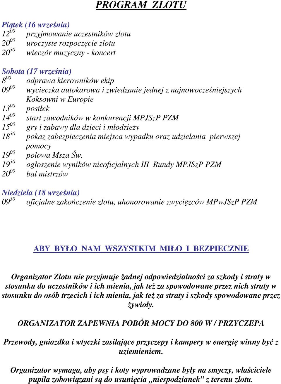 zabezpieczenia miejsca wypadku oraz udzielania pierwszej pomocy 19 00 polowa Msza Św.