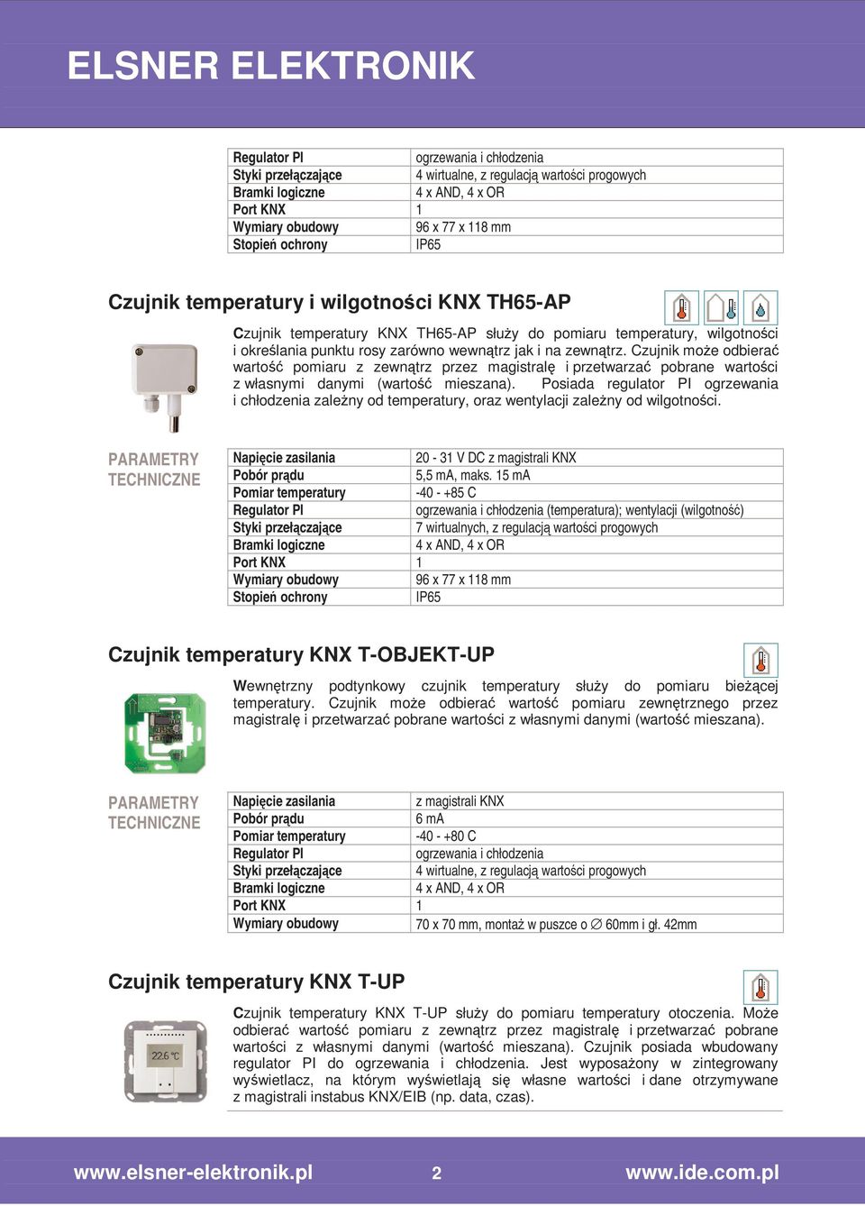 Posiada regulator PI ogrzewania i chłodzenia zaleŝny od temperatury, oraz wentylacji zaleŝny od wilgotności. 20-31 V DC 5,5 ma, maks.