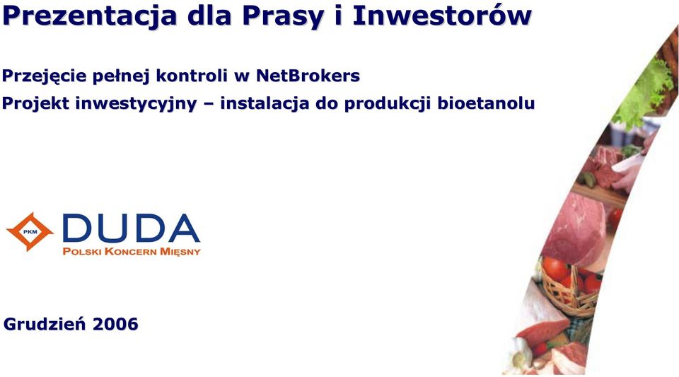 NetBrokers Projekt inwestycyjny