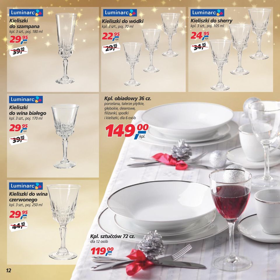39, 95 Kpl. obiadowy 36 cz.