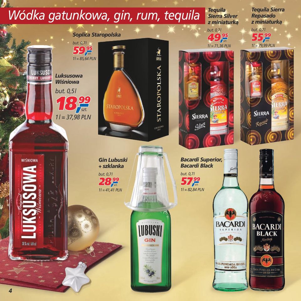 55, 99 1 l = 79,99 PLN Luksusowa Wiśniowa but.