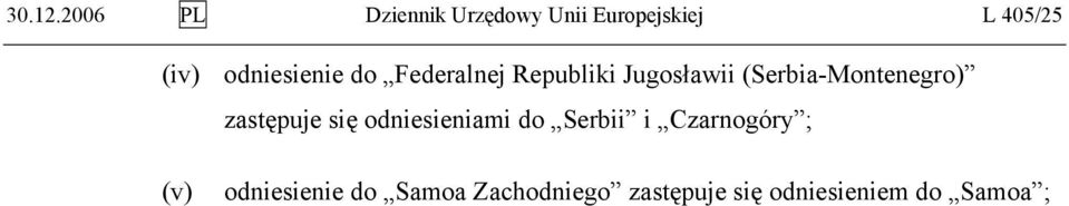 odniesienie do Federalnej Republiki Jugosławii