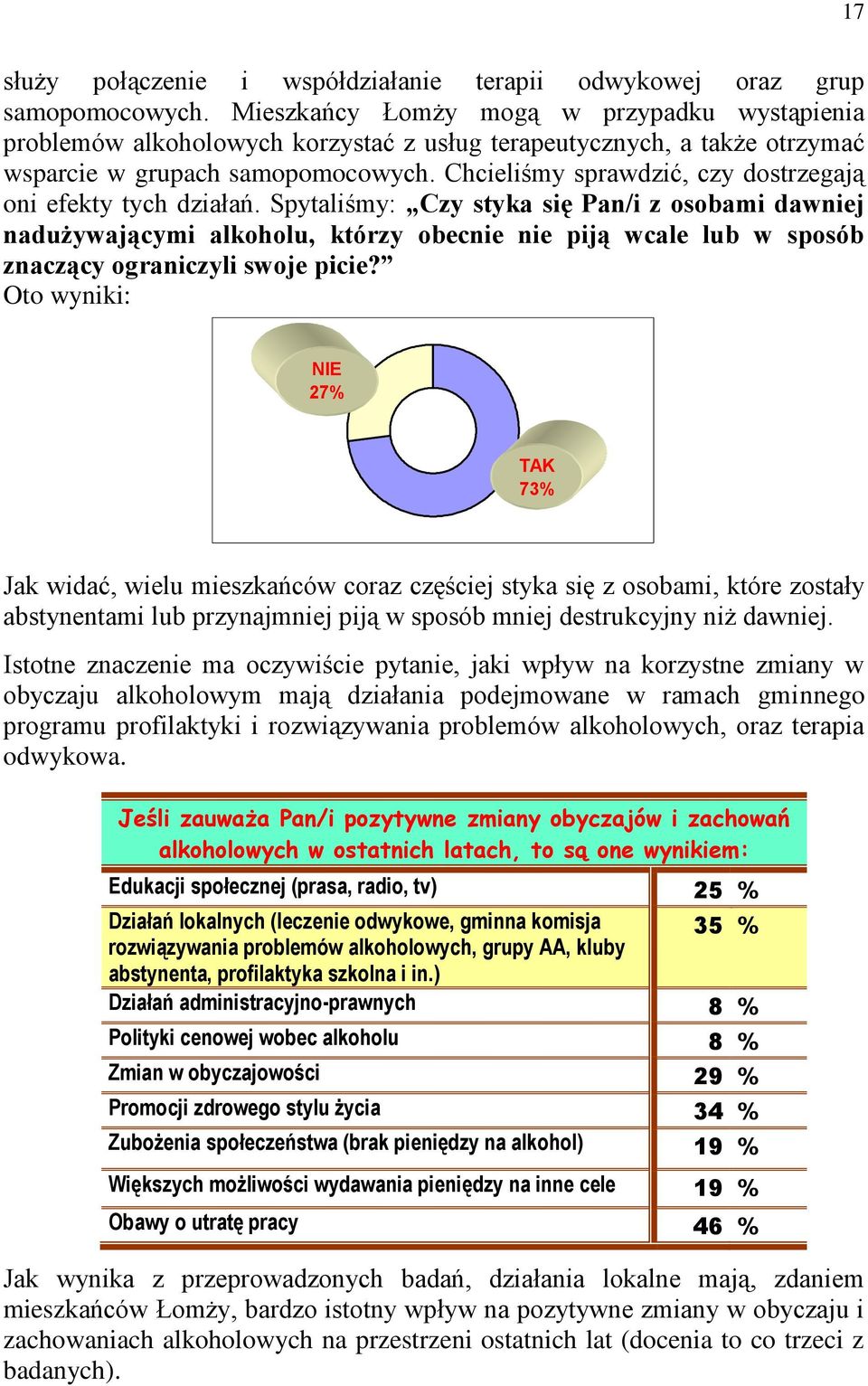 Chcieliśmy sprawdzić, czy dostrzegają oni efekty tych działań.