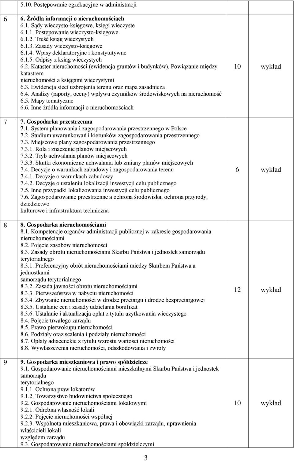 Powiązanie między katastrem nieruchomości a księgami wieczystymi 6.3. Ewidencja sieci uzbrojenia terenu oraz mapa zasadnicza 6.4.