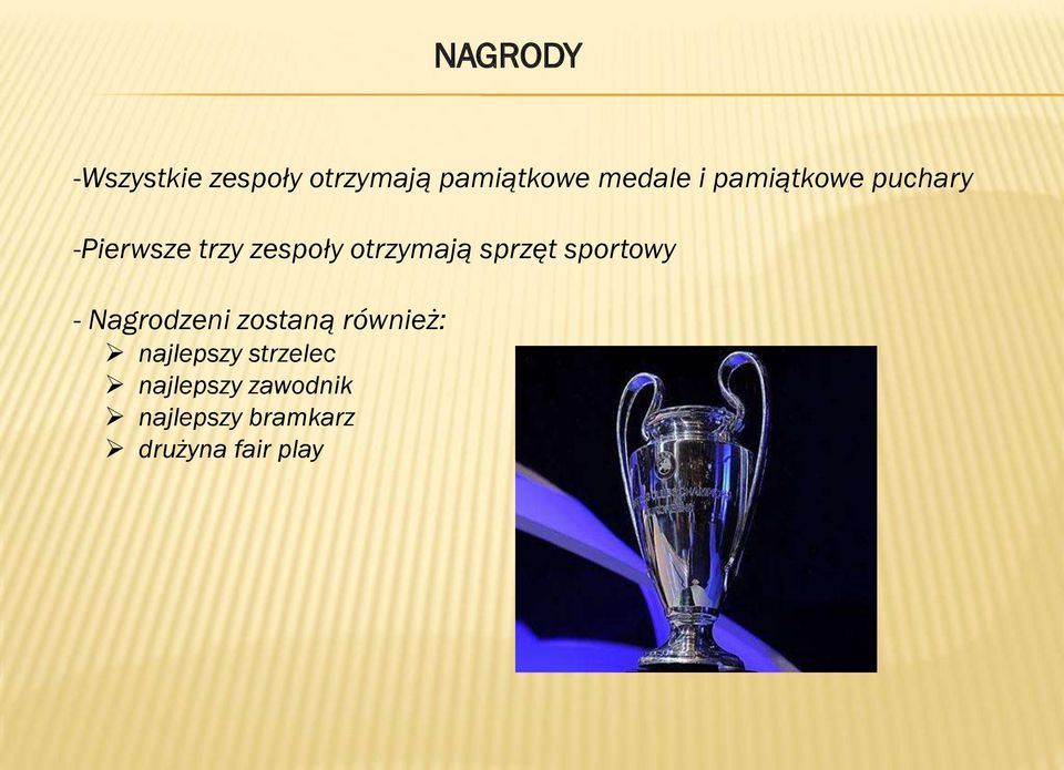 sprzęt sportowy - Nagrodzeni zostaną również: najlepszy