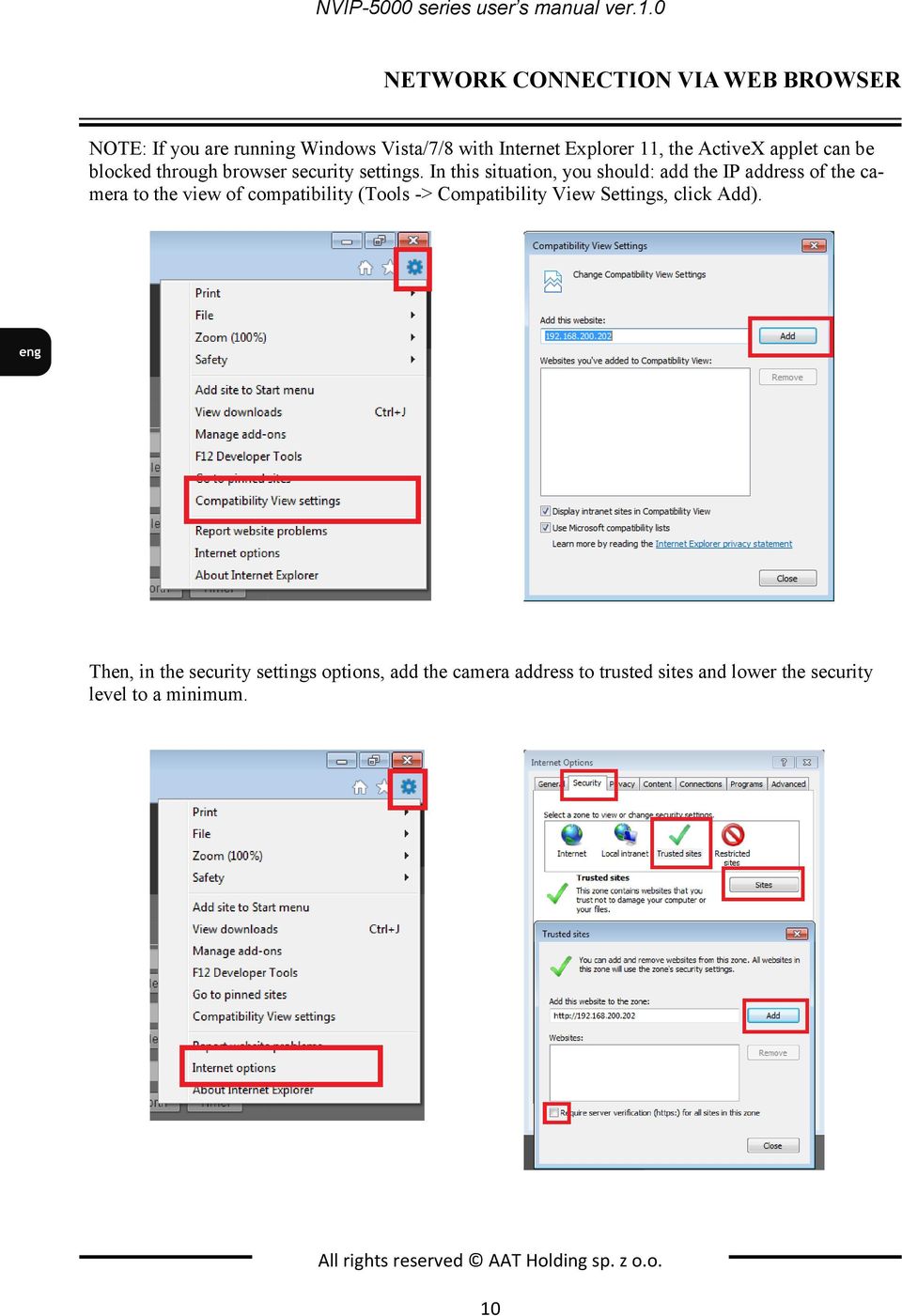 be blocked through browser security settings.