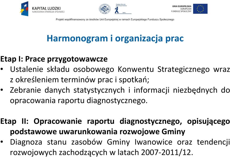 opracowania raportu diagnostycznego.