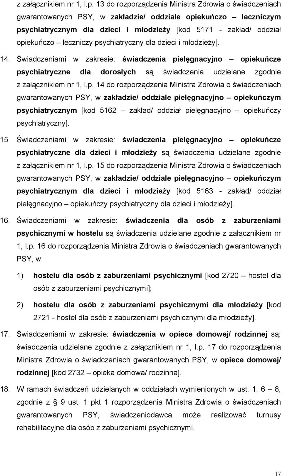 leczniczy psychiatryczny dla dzieci i młodzieży]. 14.