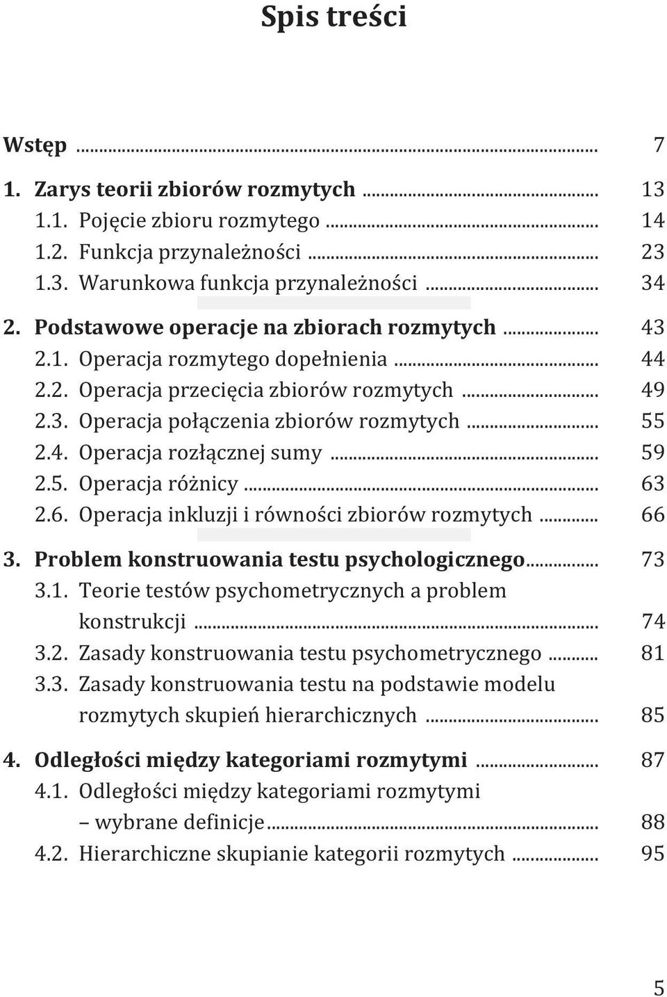 Podstawowe operacje na zbiorach rozmytych 3.