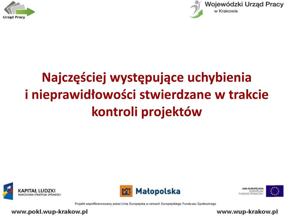 nieprawidłowości