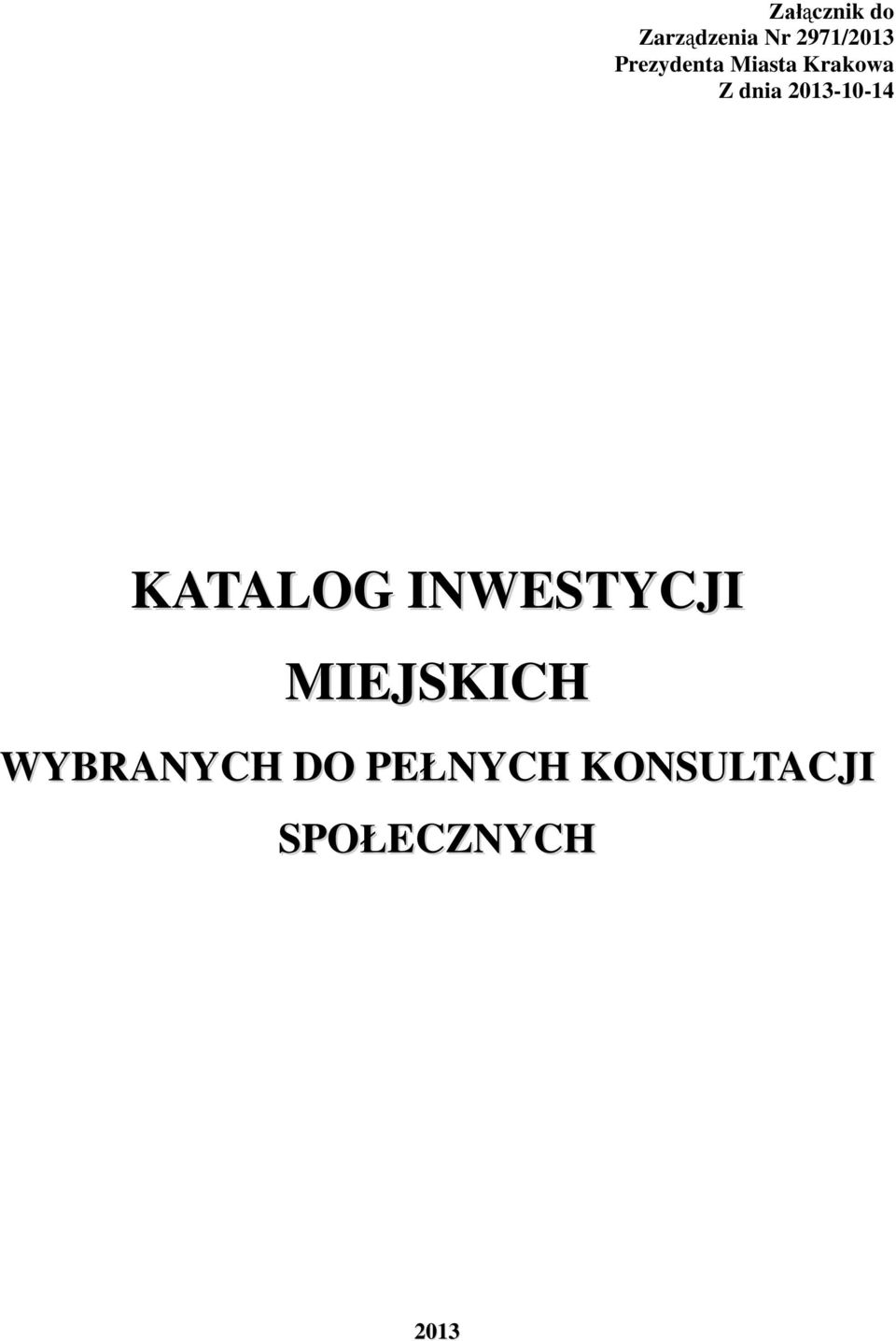 2013-10-14 KATALOG INWESTYCJI MIEJSKICH
