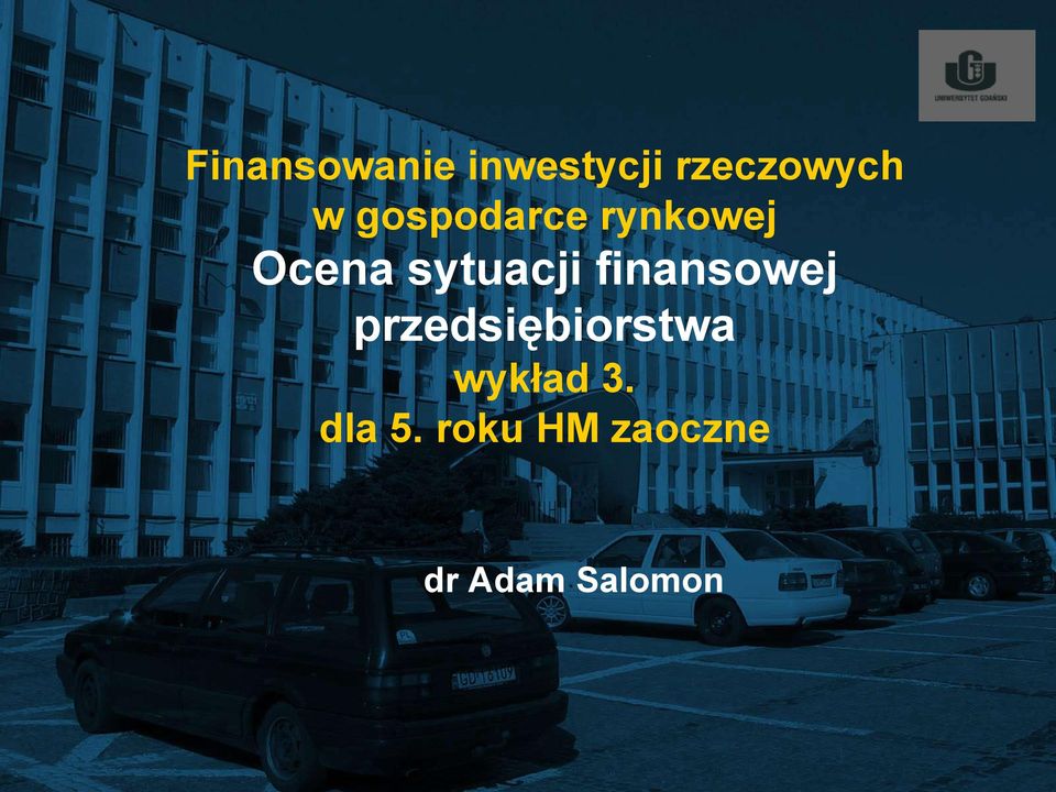 finansowej przedsiębiorstwa wykład 3.