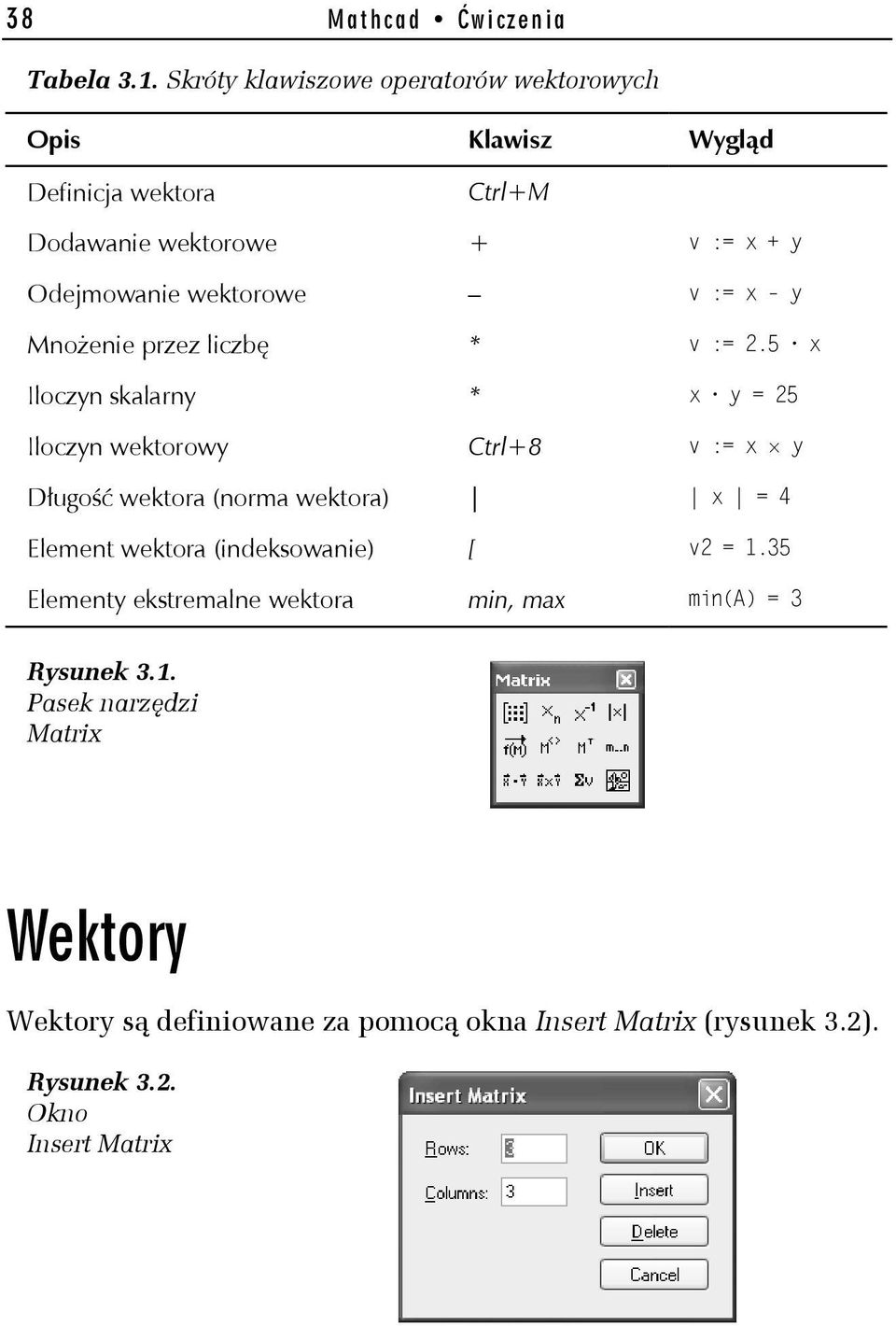 wektorowe v := x y Mnożenie przez liczbę * v := 2.
