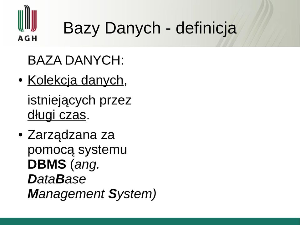 długi czas.