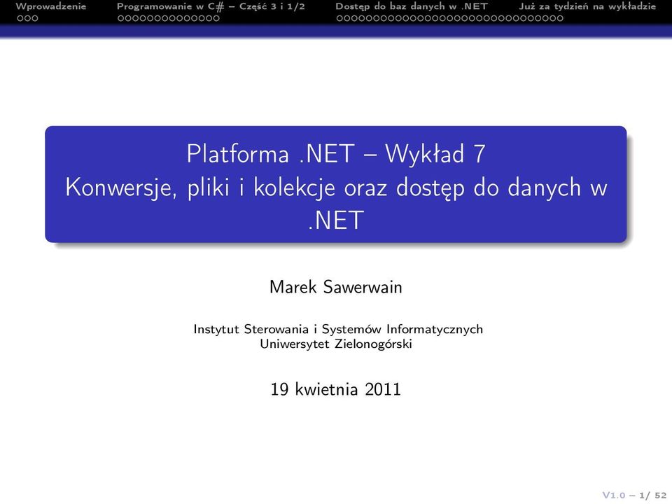 dostęp do danych w.