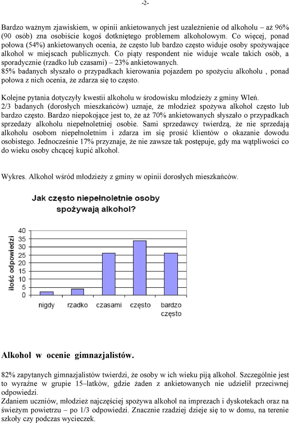 Co piąty respondent nie widuje wcale takich osób, a sporadycznie (rzadko lub czasami) 23% ankietowanych.