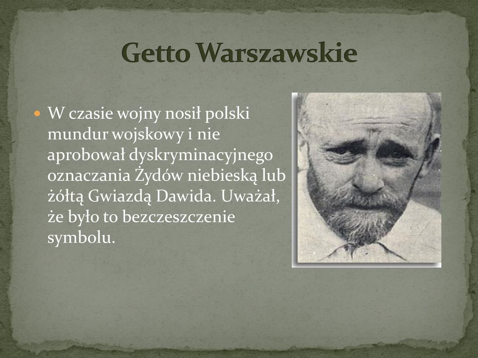 oznaczania Żydów niebieską lub żółtą