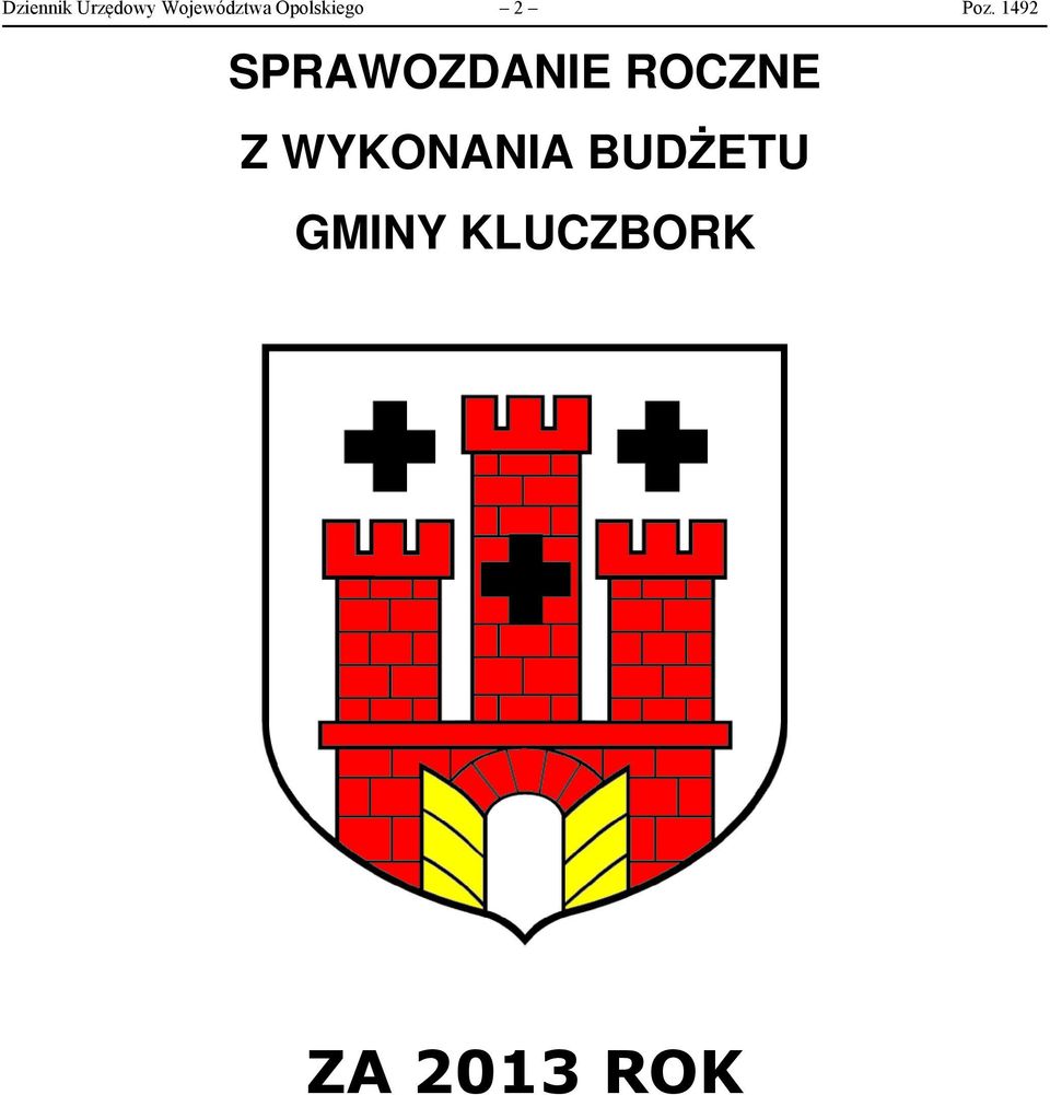 1492 SPRAWOZDANIE ROCZNE Z